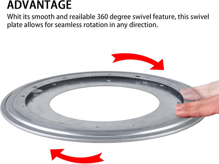 HSTECH 30,5 cm Lazy Susan, 362,9 kg drehbare Lagerplatte, robust für drehbaren Tisch, Bücherkoffer,