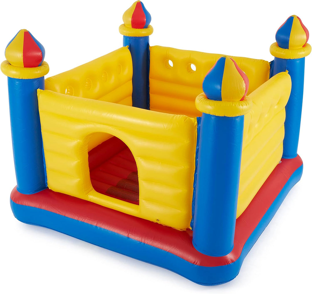 Intex 48259NP Jump-O-Lene Castle Bouncer - Aufblasbare Hüpfburg - 175 x 175 x 135 cm, Rot/Blau/Gelb