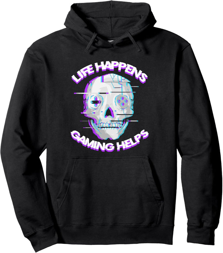 Gaming Helps I Lustiges Video Gamer Geschenk für Zocker Pullover Hoodie