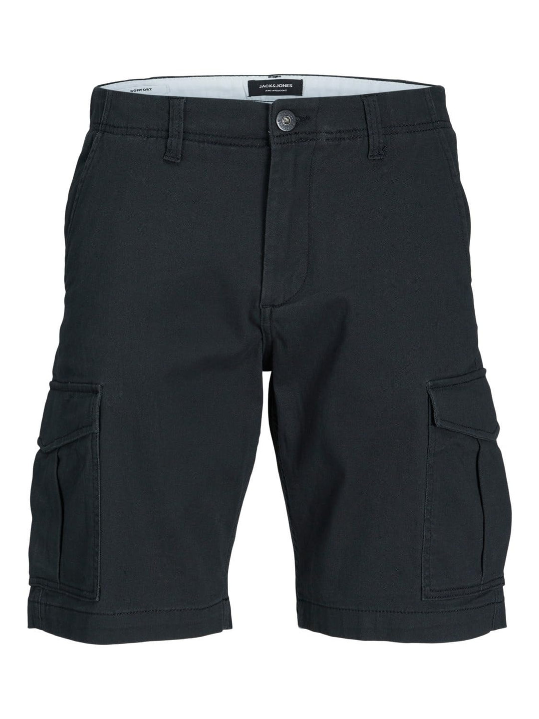 JACK & JONES Male Cargo Shorts Plus Normal geschnitten Cargo Shorts XS Schwarz, XS Schwarz