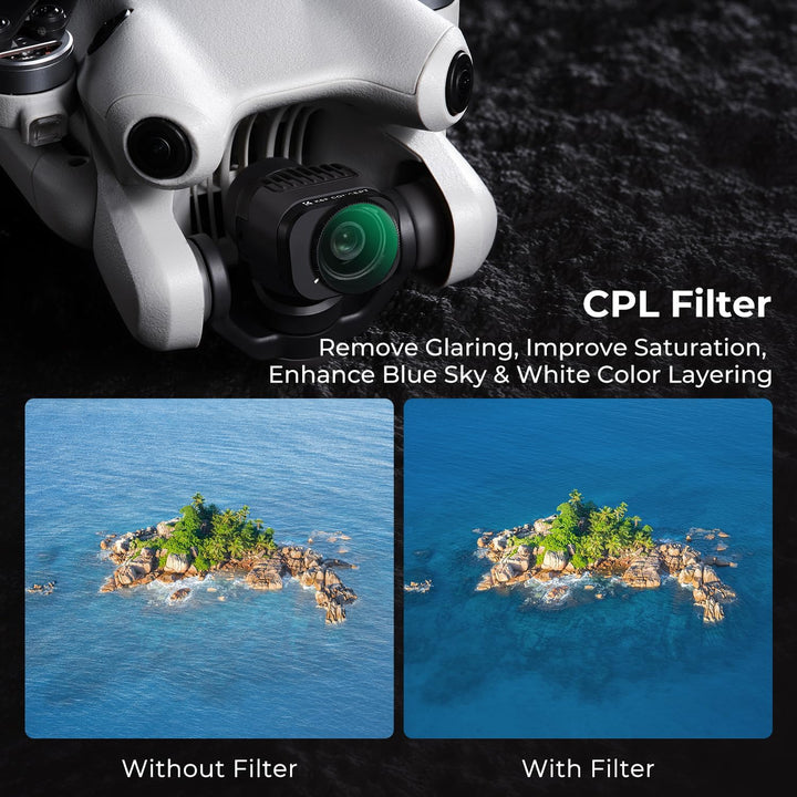 K&F Concept Mini 4 Pro 4 Stück ND2-ND32+ND32-512+CPL+UV Filter Variable ND Filter, mehrfache Beschic