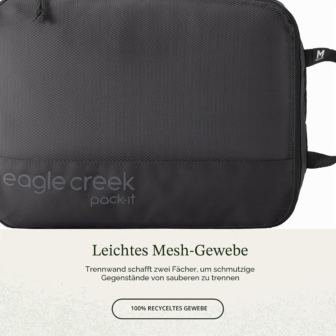 Eagle Creek Pack-it Reveal Clean/dirty Cube 9l Luggage Organization One Size Medium Schwarz – Reveal