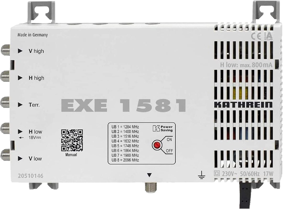 Kathrein CAS 80 Sat-Antenne weiss (we) 8 Teilnehmer - 8 Teilnehmer über Unicable 8 Teiln. Unicable W