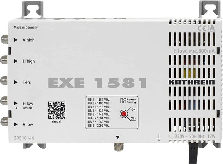 Kathrein CAS 80 Sat-Antenne weiss (we) 8 Teilnehmer - 8 Teilnehmer über Unicable 8 Teiln. Unicable W