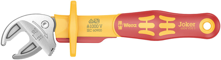 Wera 05020151001 6004 Joker VDE S, VDE-isolierter, selbstjustierender Maulschlüssel, 10-13 mm (7/16'