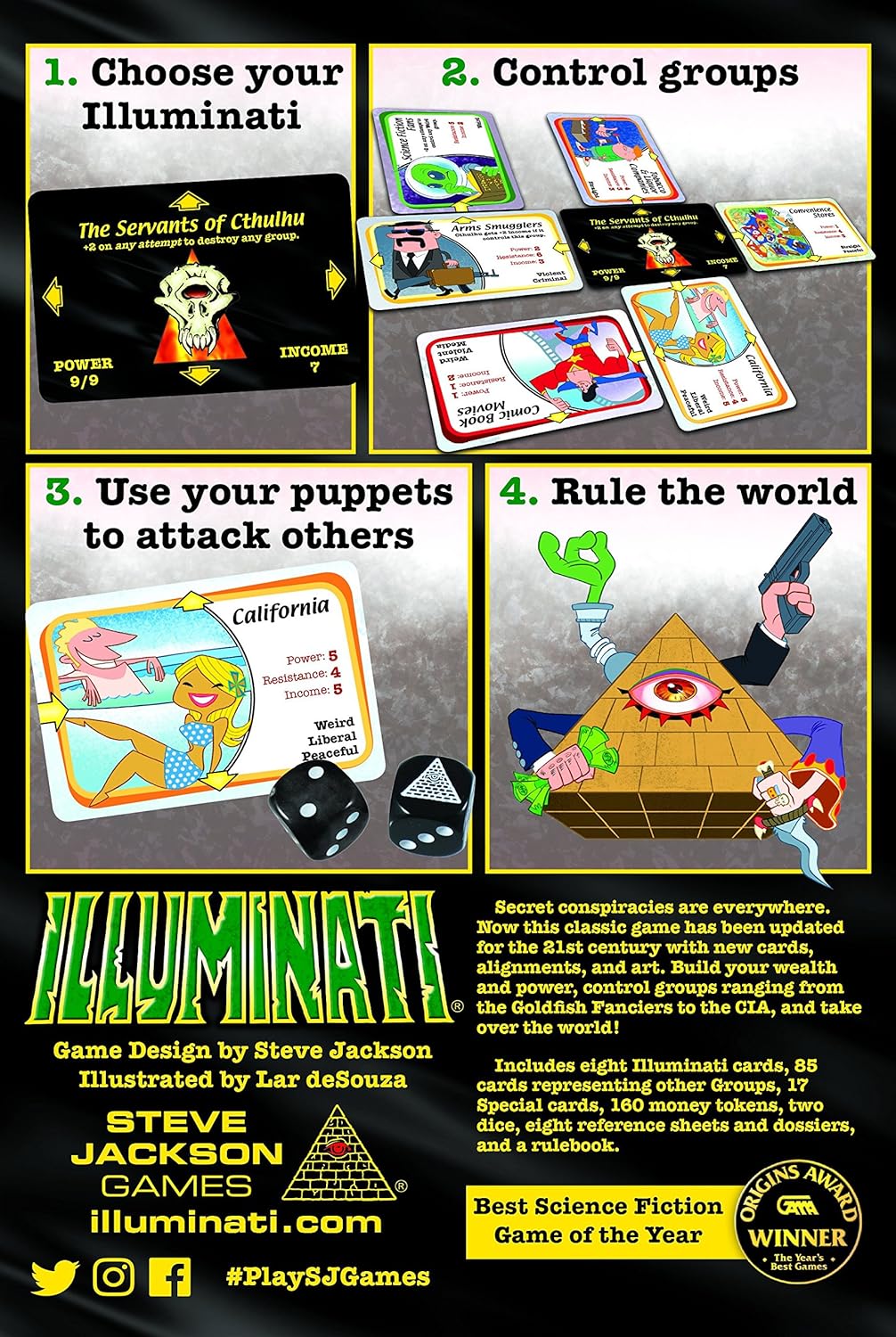 Steve Jackson Games 1387 - Illuminati 2nd Edition (englische Ausgabe)