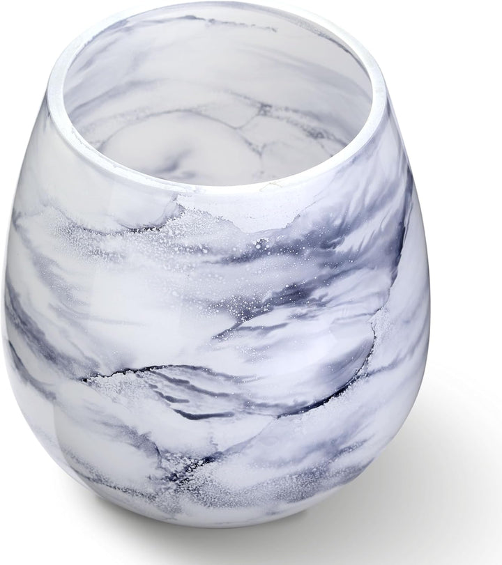 Terroso – Vase – Mundgeblasenes arktisches Glas – Luxuriöses Erscheinungsbild, Stilvoll &amp; Elegant -