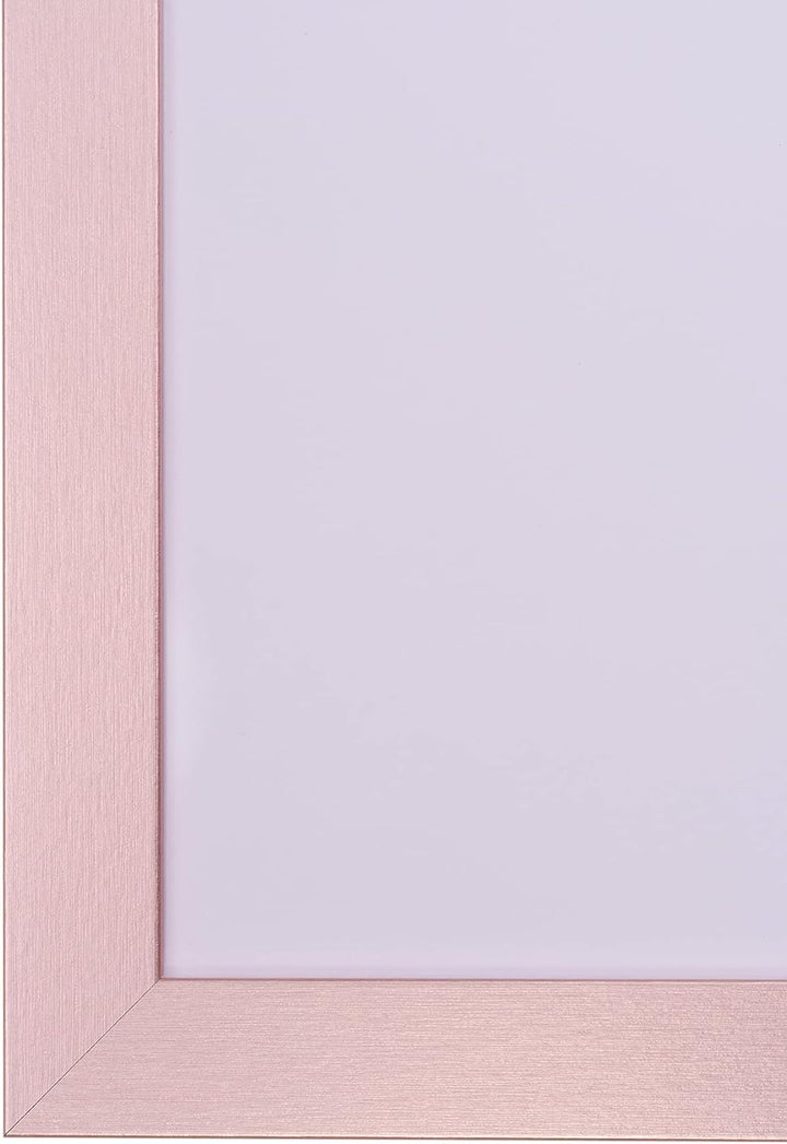 Rahmendesign24 Bilderrahmen Milano 60x90 Roségold Fotorahmen, Wechselrahmen, Posterrahmen, Puzzlerah