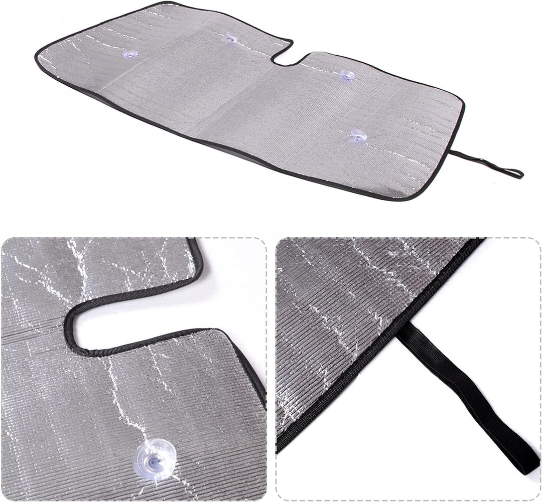 YANER Auto Windschutzscheibe Sonnenschutz UV Ray Reflektor für Fiat 500 2010-2022 Frontscheibe Sonne