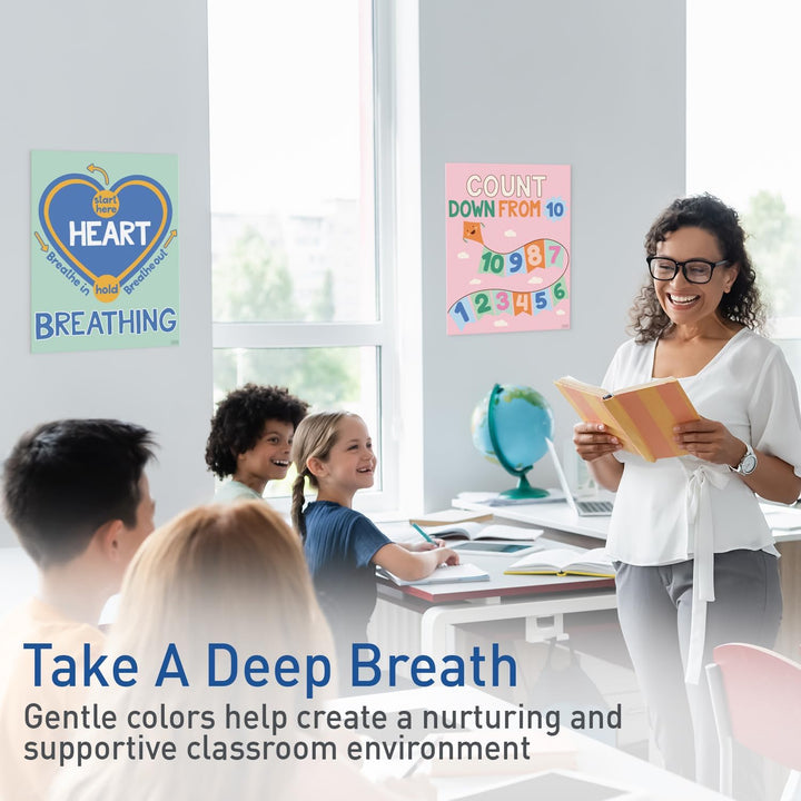 S&amp;O 10er-Set "Calming Corner Classroom Feelings"-Poster – Calming Corner Items – Calming Corner Item