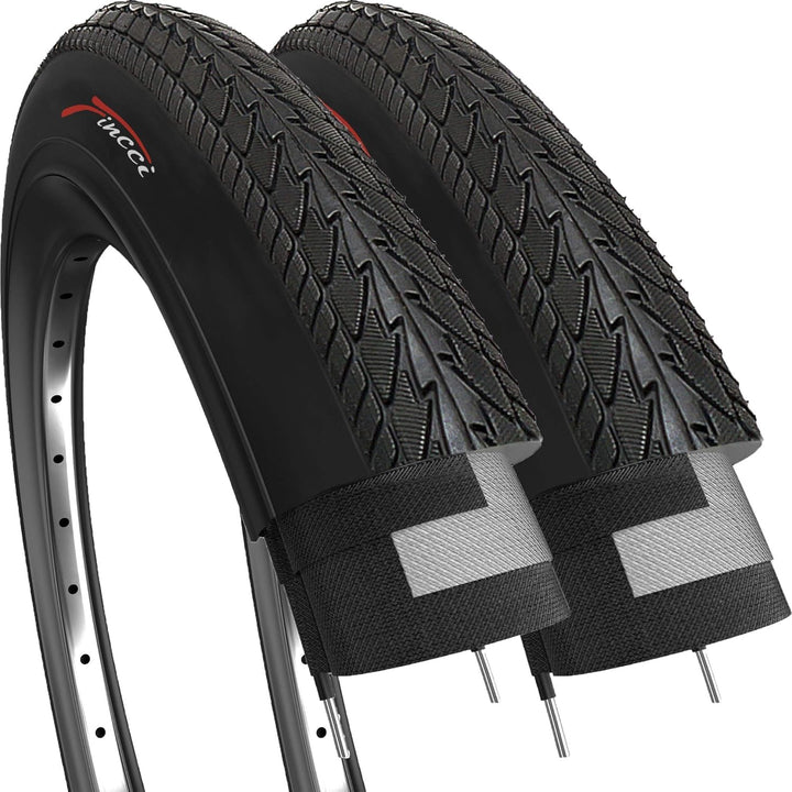 Fincci Reifen 26 x 1.50 Zoll - Slick Fahrradreifen 40-559 für Sport Rennrad Mountain MTB Hybrid Fahr