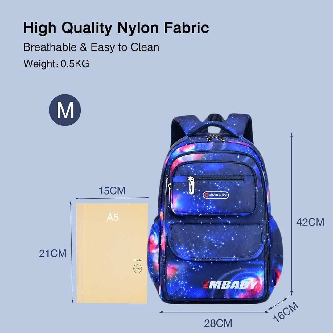 FANDARE Kinderrucksack Schulranzen Mehrfarbig Schultaschen Jungen Mädchen Schulrucksack Schultasche