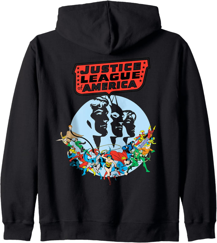 DC Justice League America Splash Silbernes Zeitalter Kapuzenjacke