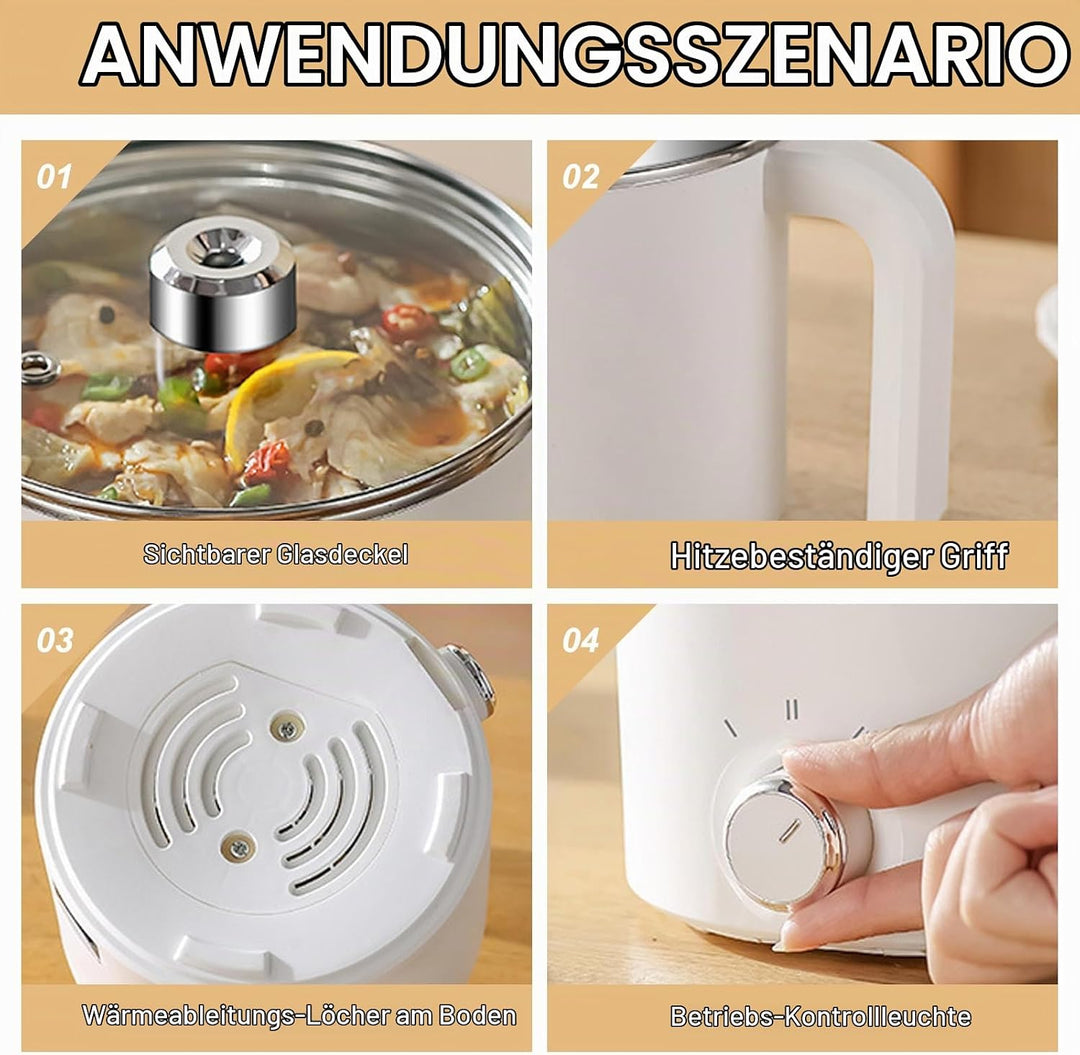 Wachsschmelzer, 1,8L Elektrischer Wachsschmelztopf für die Kerzenherstellung, Zubehörteilen Inklusiv