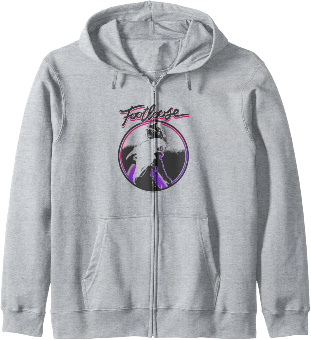 Footloose Ren McCormack Circle Portrait Title Logo Kapuzenjacke