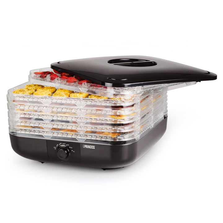 Princess 01.112380.01.001 Dörrautomat, Sechs Ebenen, Einstellbare Temperatur, 112380,