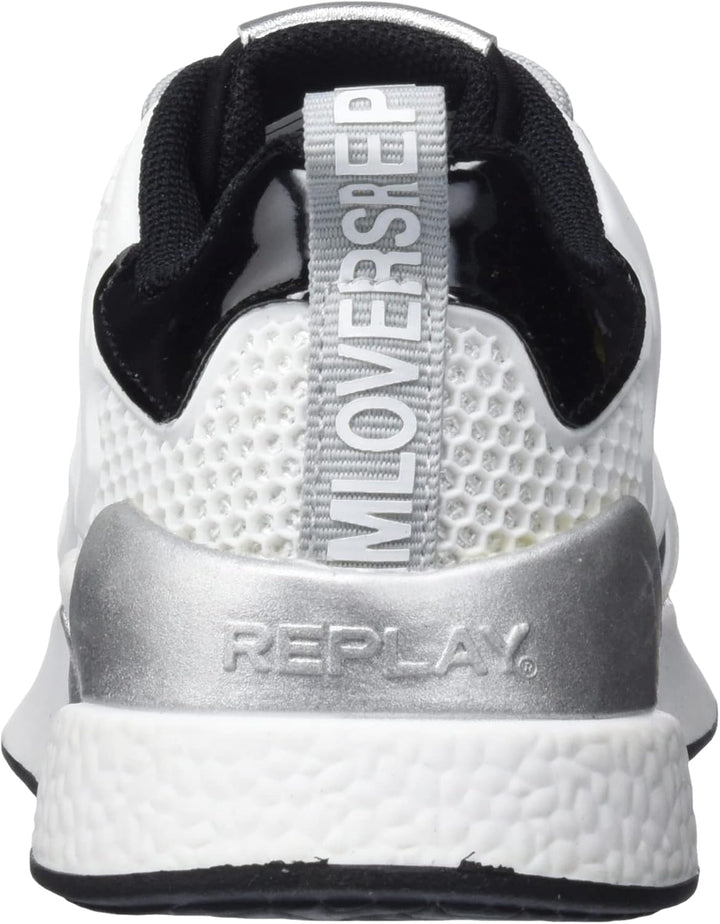 Replay Mädchen Maze Jr Sneaker 30 EU 125white Silver Black, 30 EU 125white Silver Black