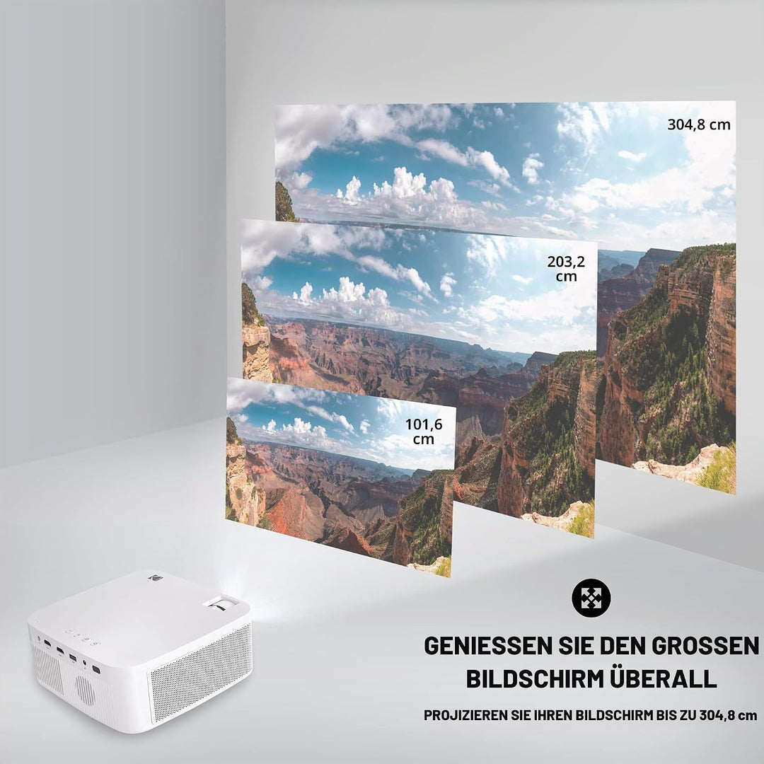 KODAK FLIK X10 Full-HD-Multimediaprojektor | Tragbares, kompaktes Mini-Heimkinosystem mit Fernbedien