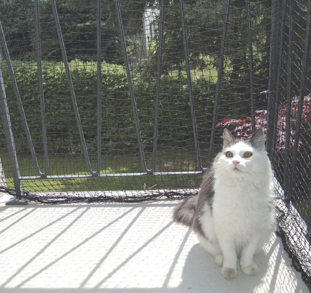 Windhager Katzenschutz-Netz, Katzengitter, Katzenschutz-Netz Katzennetz für Balkon, Balkon Terrasse