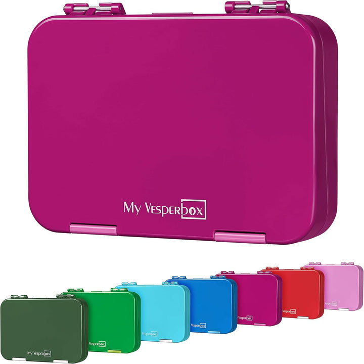 My Vesperbox – Len - Bento Box Kinder - Lunchbox mit 4+2 Fächern - extrem robust – Brotdose – Brotbo
