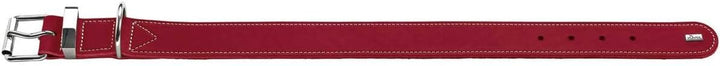 HUNTER AALBORG SPECIAL Hundehalsband, Leder, strapazierfähig, komfortabel, 60 (M-L), rot rot 60 (M-L