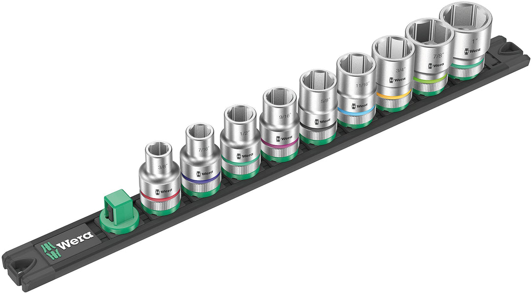 Wera 05005480001 Nuss-Magnetleiste C Imperial 1, Zyklop Steckschlüsseleinsatz-Satz, 1/2"-Antrieb, zö