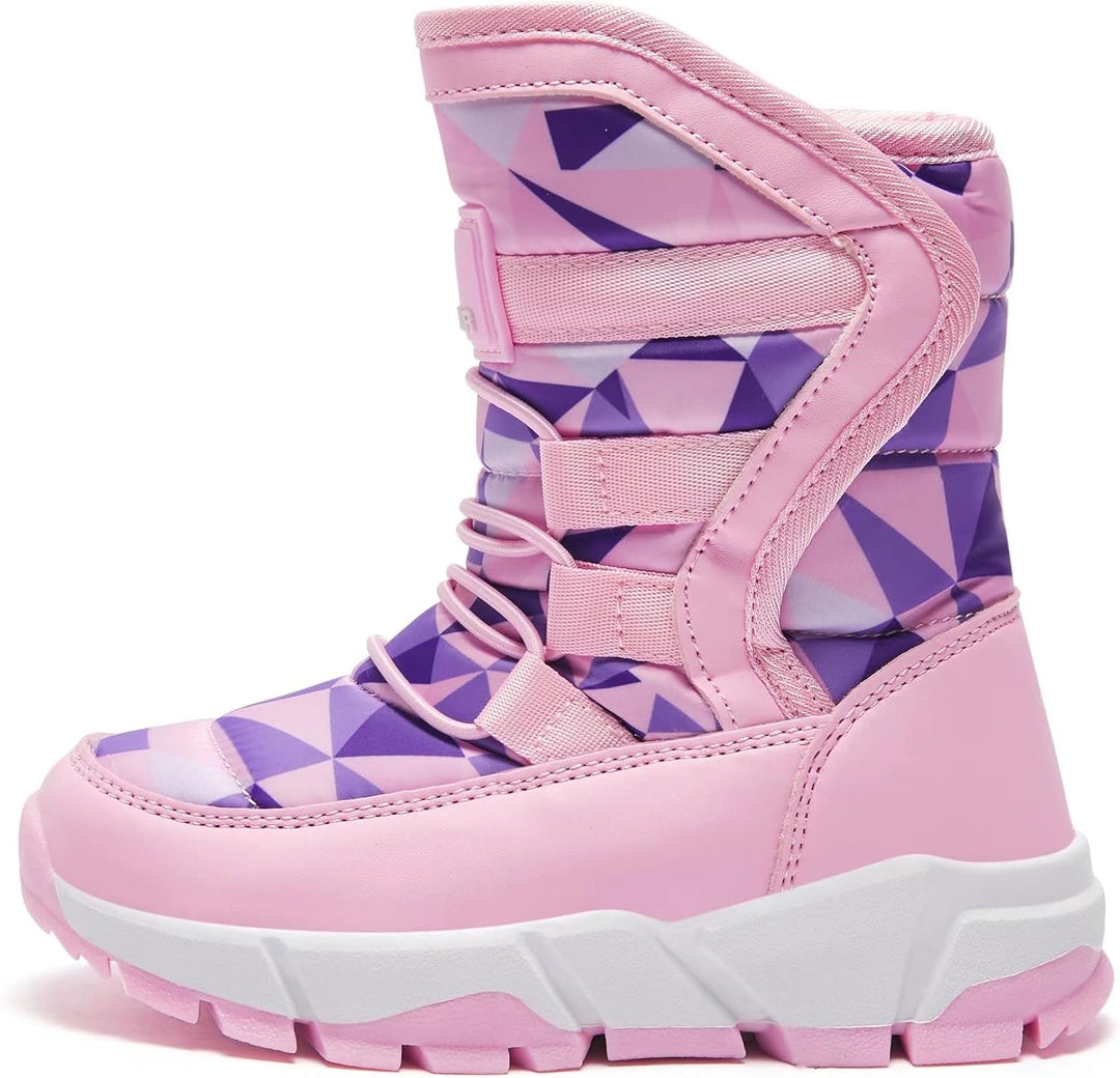 GUBARUN Schneestiefel Jungen Mädchen Winterstiefel Kinder Winter Outdoor Wasserdicht Warme Stiefel 3