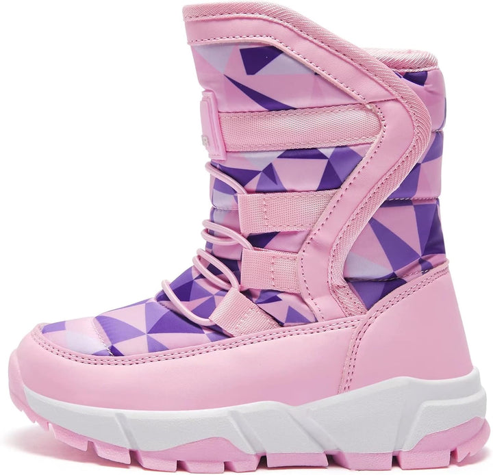 GUBARUN Schneestiefel Jungen Mädchen Winterstiefel Kinder Winter Outdoor Wasserdicht Warme Stiefel 3