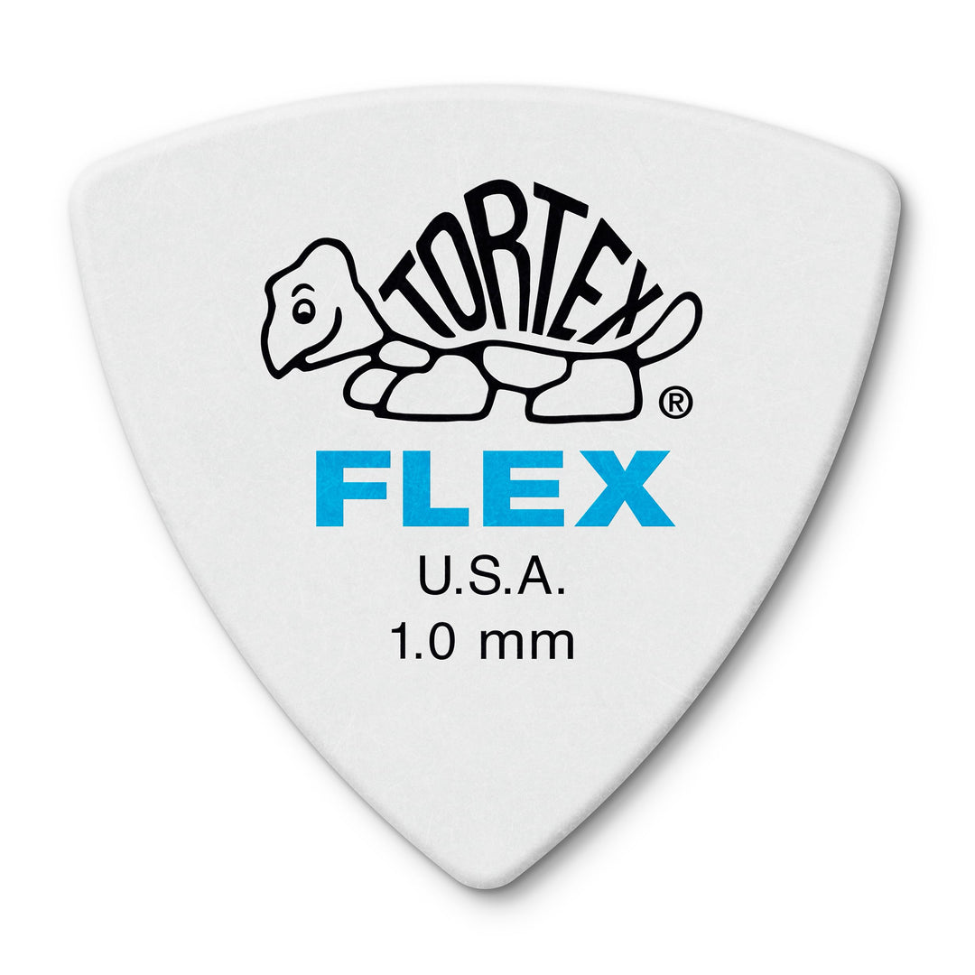 Médiators Jim Dunlop 1,00mm Tortex Flex Triangle 1,00mm sachet de 72 Blau, Blau