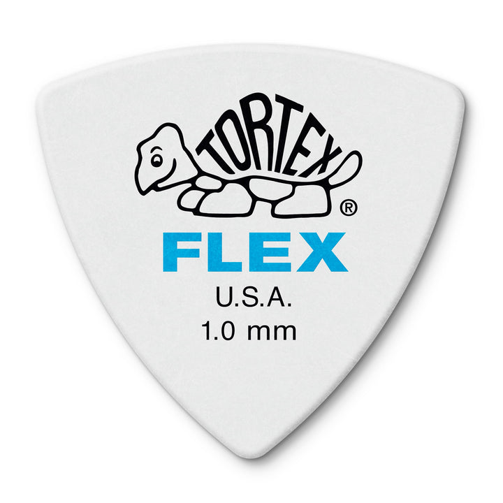 Médiators Jim Dunlop 1,00mm Tortex Flex Triangle 1,00mm sachet de 72 Blau, Blau