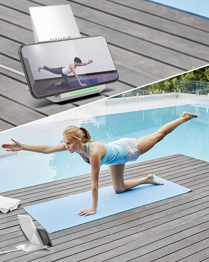 Fast Wireless Charger, NANAMI Qi kabelloses Ladegerät (mit USB ladegerät Quick Charge 3.0 Adapter) f