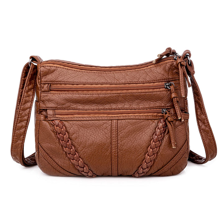 FANDARE Damen Umhängetasche Schultertasche Frauen Crossbody Bag Wasserdicht PU Leder Damentasche Sch