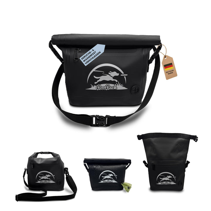 Taleas Leckerlitasche für Hunde – Wasserfeste Gassi Tasche mit geruchsdichtem Kotbeutel-Fach – Hunde