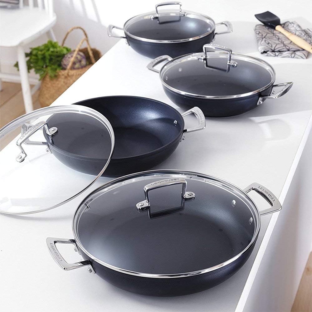 Le Creuset Glasdeckel, Ø 30 cm, Praktische Ergänzung zum Aluminium- und Gusseisen-Sortiment, Geschra