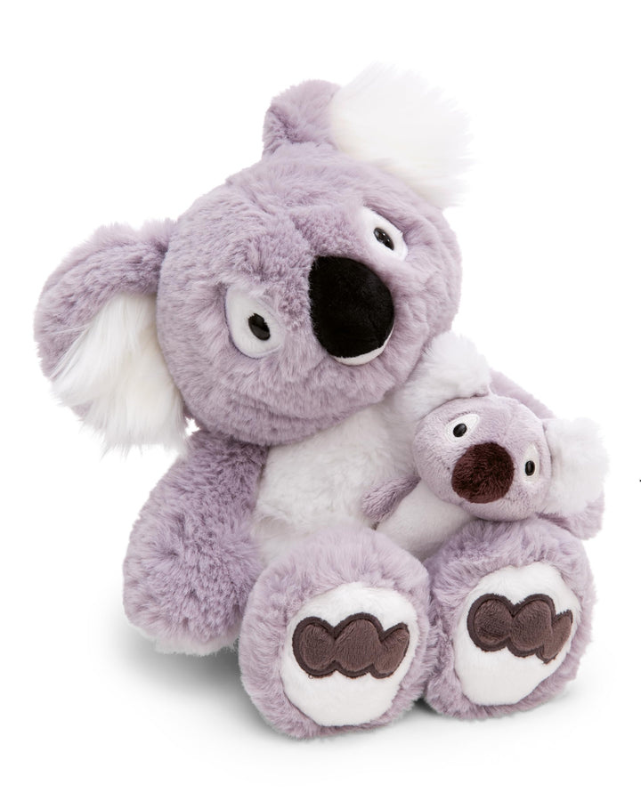 NICI Kuscheltier Koala Barry 30cm mit Koalababy 10cm - grau - Stofftier aus weichem Plüsch, niedlich