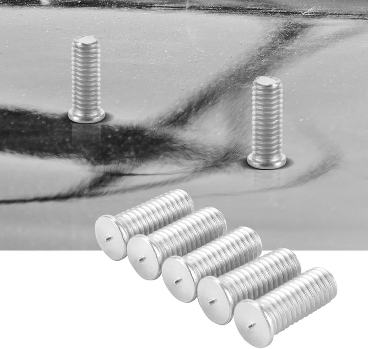 STAHLWERK 2 x Aluminium Schweissbolzen M6 Gewinde 100er Set, Smart Repair Zubehör für Ausbeulspotter