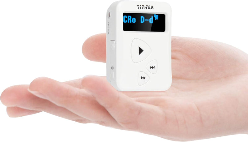 Tin- Nik DAB-398WS tragbares DAB/DAB+/UKW-Radio, digitales Taschen-RDS UKW-Mini-Radio mit wiederaufl