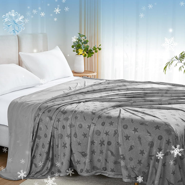 WONGS BEDDING Kühldecke Sommerdecke - mit Japanische Arc-Chill Q-Max 0,43 Kühlfasern, 2 in 1 Selbstk
