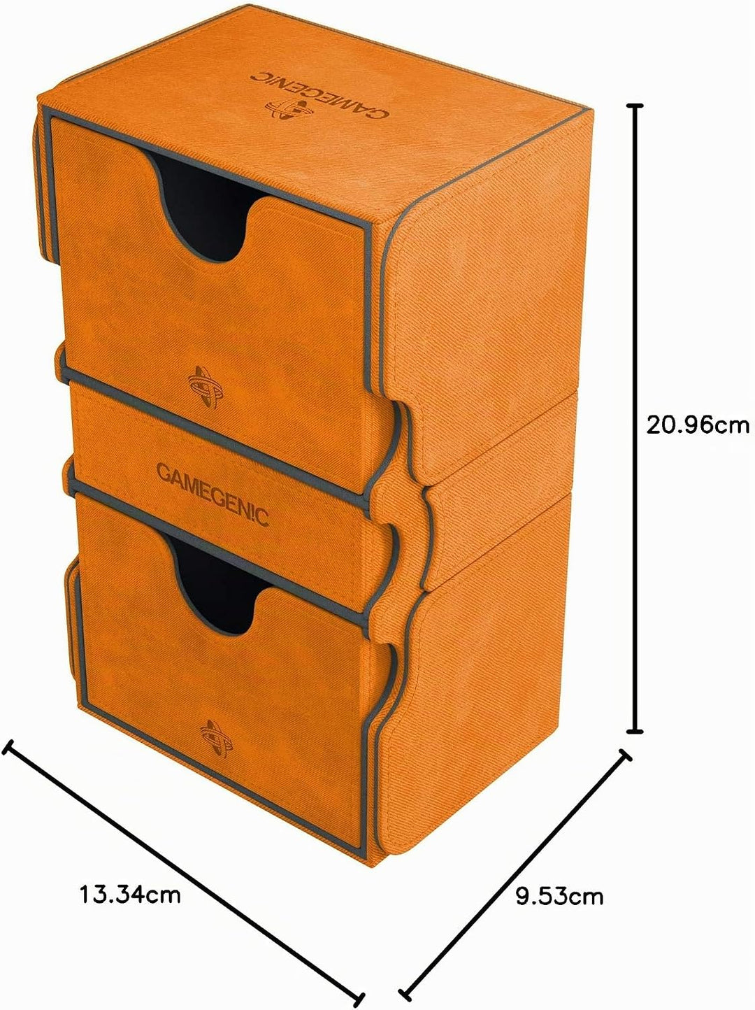 Gamegenic GGS20046ML Stronghold 200-Card Convertible Deck Box, Orange, Orange
