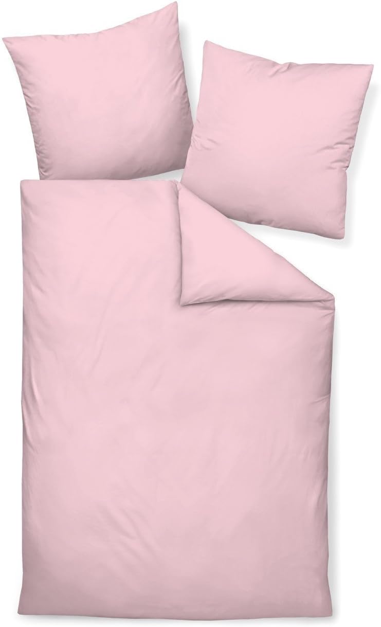 Janine Mako Satin Bettwäsche Uni Colors 240 x 220 cm rosa 240 cm x 220 cm Rosa, 240 cm x 220 cm Rosa