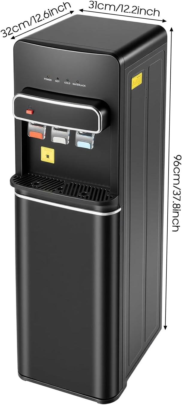 550W Bodenstehender Wasserspender mit Bodenbeladung, Kalt Heiss Doppelfunktion Elektrisch Heisswasse