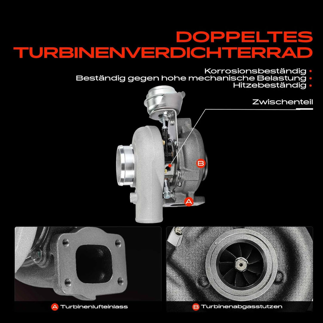 Frankberg Turbolader Drosselklappe Abgasturbolader Drosselklappenstutzen Kompatibel mit Daily IV Kas