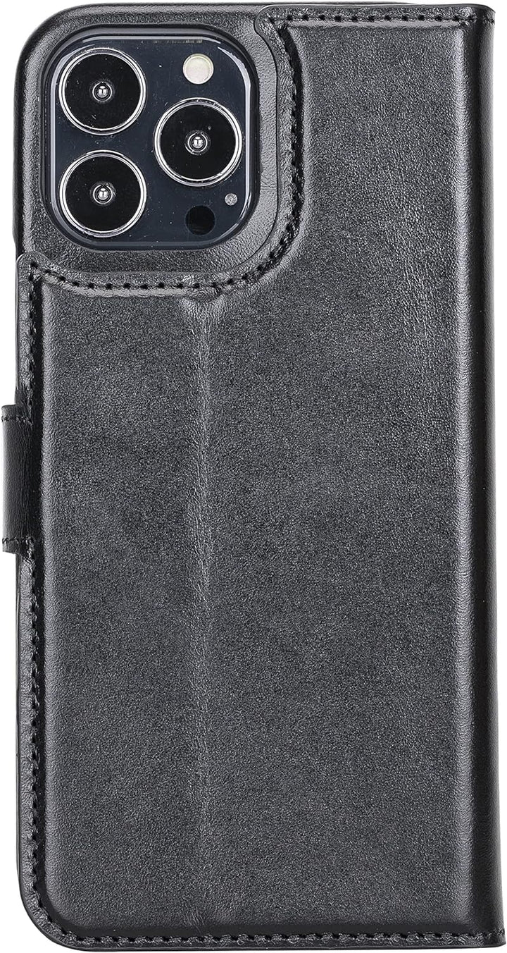 Solo Pelle Lederhülle kompatibel für iPhone 13 Pro Max in 6.7 Zoll abnehmbare Hülle (2in1) inkl. Kar