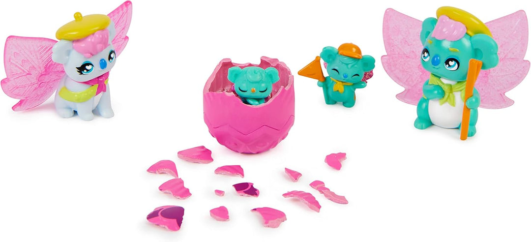 Hatchimals Rainbowcation Mini-Family Pack, Spielset mit 3 CollEGGtibles-Figuren und bis zu 3 Überras