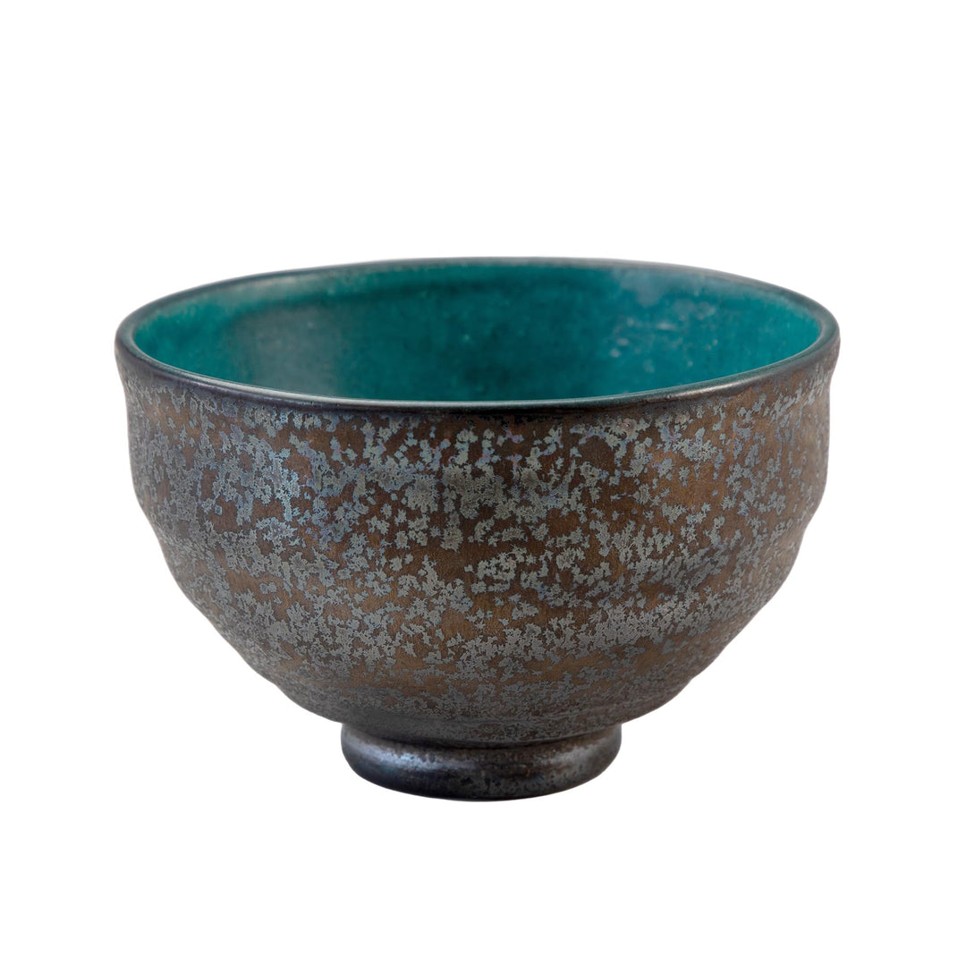 Asayu Japan Matcha Schale (Kurogane Türkis), Kurogane Türkis