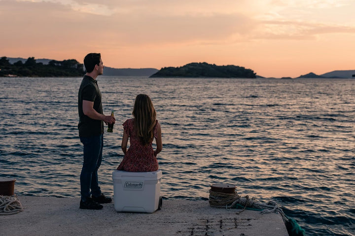 Coleman Marine Xtreme 50QT Kühlbox mit Rollen, 47 l, Hochleistungs-Eisbox, vollständige Isolierung a