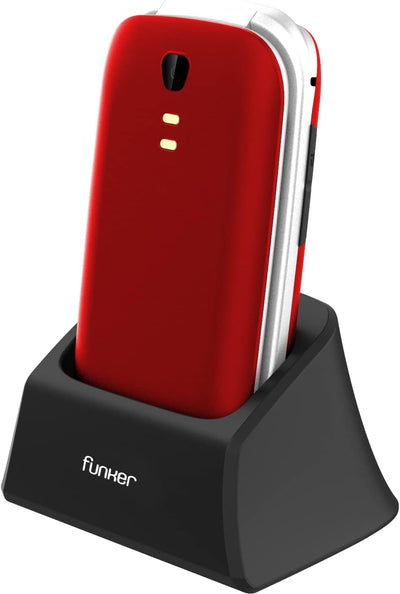 Funker E200 MAX Audio 2,für ältere Menschen,Verstärktes Audio,kompatibel mit Kopfhörern,XXL-Display,