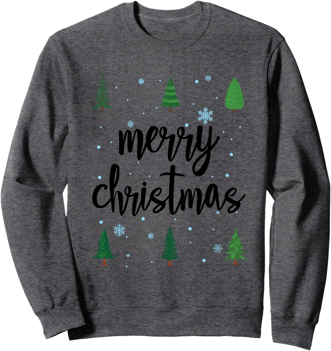 Frohe Weihnachten Süsser Weihnachtsbaum Wald Sweatshirt