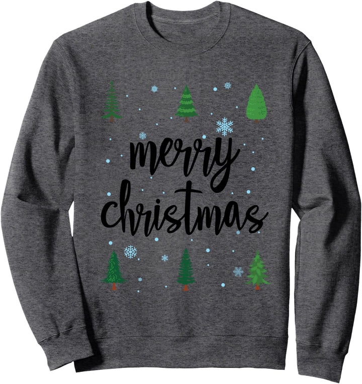 Frohe Weihnachten Süsser Weihnachtsbaum Wald Sweatshirt