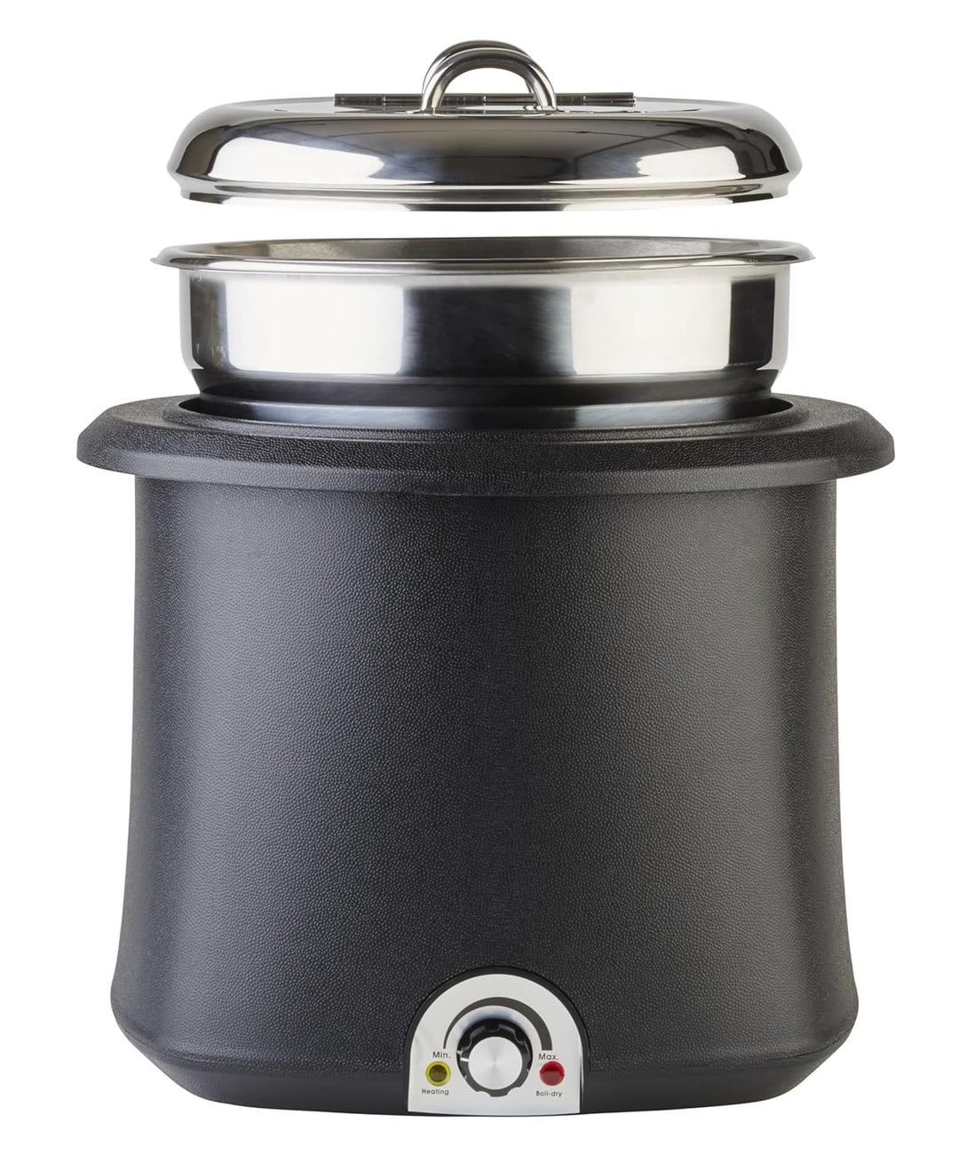 APS 11901 Elektrischer Suppentopf, 10 Liter, 420-550 W, 38 x 38 x 36,5 cm, Aluminium, herausnehmbare